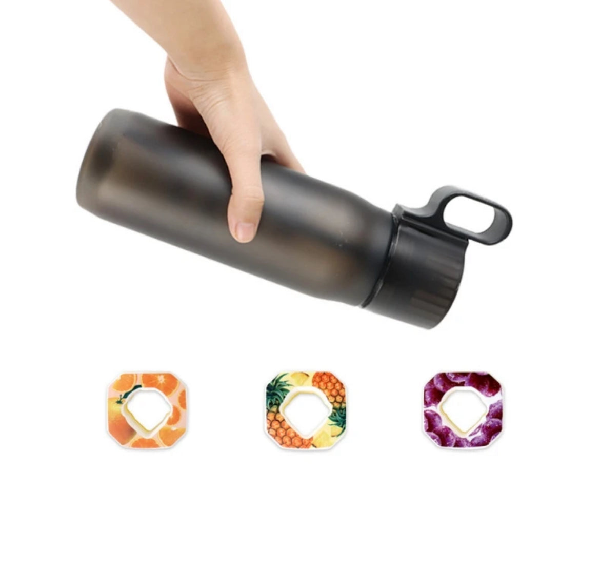 H2O Scented Water Bottle, Black + 3 Free Pods