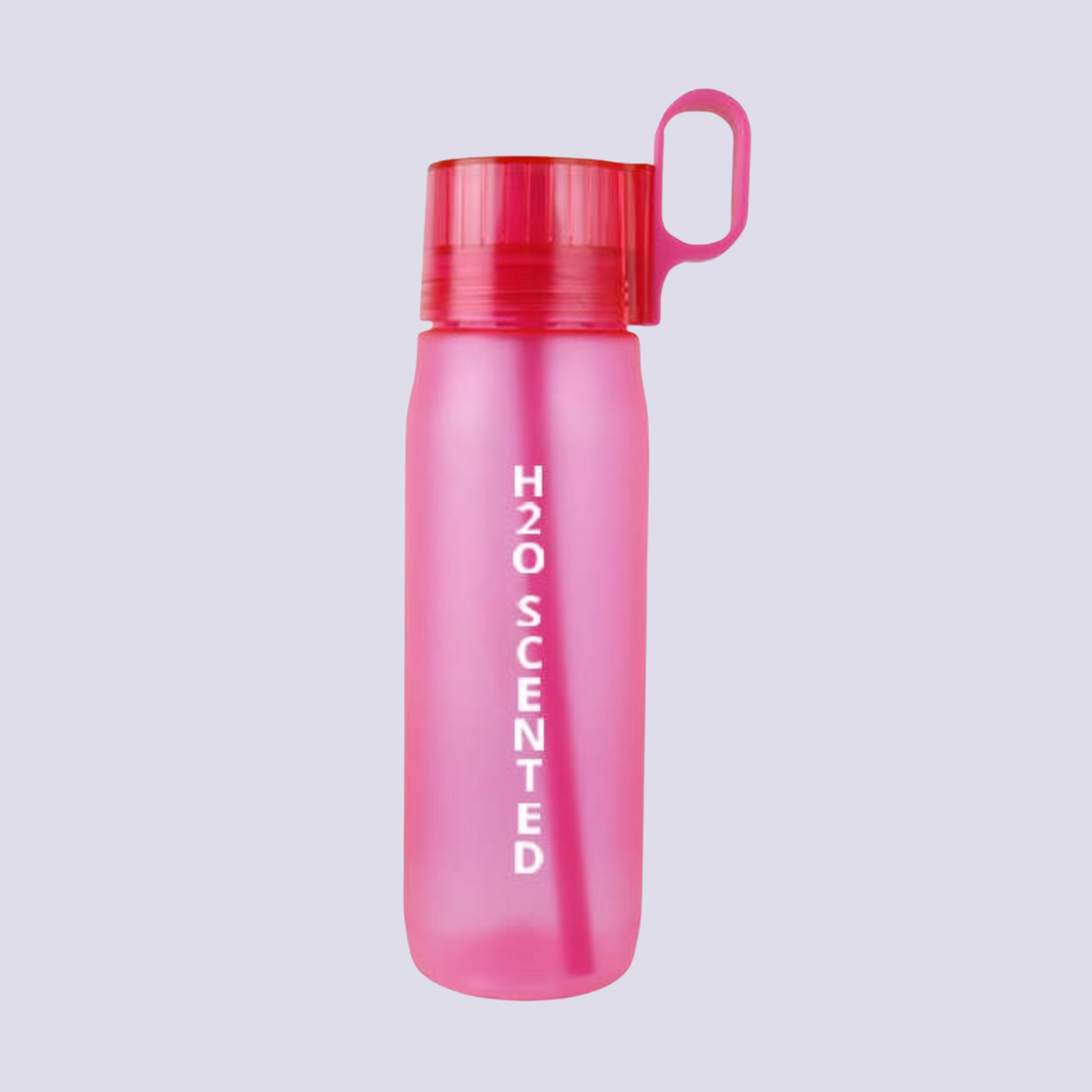 H2O Scented Water Bottle, Pink + 3 Free Pods