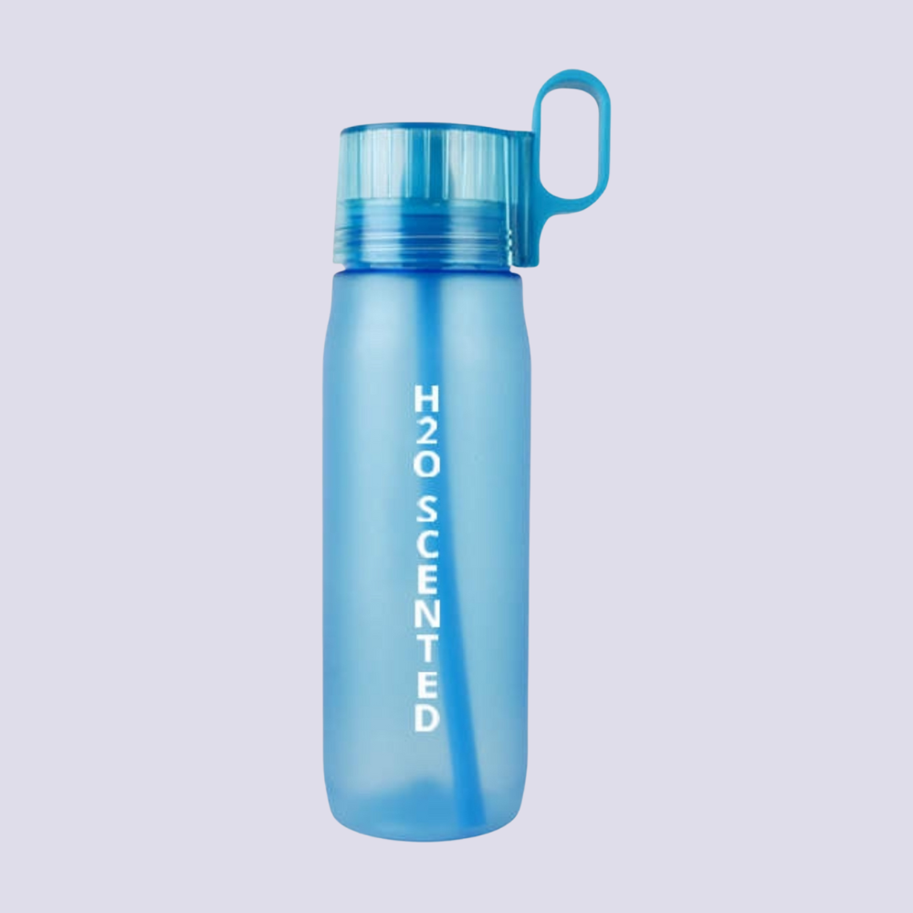 H2O Scented Water Bottle, Blue + 3 Free Pods